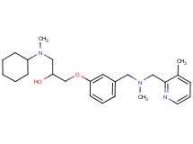 1-[cyclohexyl(methyl)amino]-3-[3-({methyl[(3-methyl-2-pyridinyl)methyl]amino}methyl)phenoxy]-2-propanol