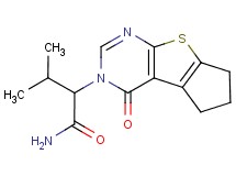 3-methyl-2-(4-oxo-6,7-dihydro-4H-cyclopenta[4,5]thieno[2,3-d]pyrimidin-3(5H)-yl)butanamide