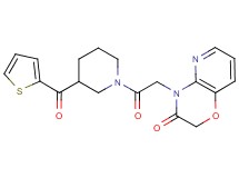 4-{2-oxo-2-[3-(2-thienylcarbonyl)piperidin-1-yl]ethyl}-2H-pyrido[3,2-b][1,4]oxazin-3(4H)-one