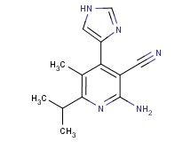 2-amino-4-(1H-imidazol-4-yl)-6-isopropyl-5-methylnicotinonitrile