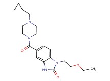 5-{[4-(cyclopropylmethyl)piperazin-1-yl]carbonyl}-1-(2-ethoxyethyl)-1,3-dihydro-2H-benzimidazol-2-one
