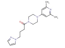 1-(2,6-dimethyl-4-pyridinyl)-4-[4-(1H-pyrazol-1-yl)butanoyl]piperazine