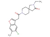 8-[(5-chloro-6-methyl-1-benzofuran-3-yl)acetyl]-2-ethyl-2,8-diazaspiro[4.5]decan-3-one