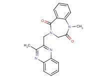1-methyl-4-[(3-methylquinoxalin-2-yl)methyl]-3,4-dihydro-1H-1,4-benzodiazepine-2,5-dione