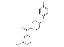 4-{[4-(4-chlorophenoxy)-1-piperidinyl]carbonyl}-2-pyridinamine