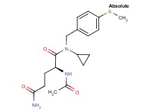 (2S)-2-(acetylamino)-N~1~-cyclopropyl-N~1~-[4-(methylthio)benzyl]pentanediamide