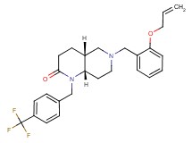 (4aR*,8aS*)-6-[2-(allyloxy)benzyl]-1-[4-(trifluoromethyl)benzyl]octahydro-1,6-naphthyridin-2(1H)-one