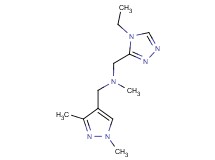 1-(1,3-dimethyl-1H-pyrazol-4-yl)-N-[(4-ethyl-4H-1,2,4-triazol-3-yl)methyl]-N-methylmethanamine