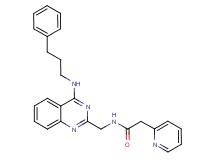 N-({4-[(3-phenylpropyl)amino]-2-quinazolinyl}methyl)-2-(2-pyridinyl)acetamide