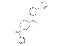 1-(2-furoyl)-4-[3-(4H-1,2,4-triazol-4-yl)benzoyl]-1,4-diazepane
