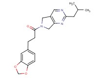 6-[3-(1,3-benzodioxol-5-yl)propanoyl]-2-isobutyl-6,7-dihydro-5H-pyrrolo[3,4-d]pyrimidine
