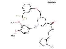 (3R,5S)-1-(3,4-dimethoxybenzyl)-N-[2-(1-methyl-2-pyrrolidinyl)ethyl]-5-{[3-(trifluoromethyl)phenoxy]methyl}-3-piperidinecarboxamide
