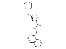 5-(4-morpholinylmethyl)-N-(1-naphthylmethyl)-3-isoxazolecarboxamide