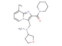 N-methyl-N-{[8-methyl-2-(1-piperidinylcarbonyl)imidazo[1,2-a]pyridin-3-yl]methyl}tetrahydro-3-furanamine