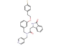 N-{3-[2-(4-fluorophenyl)ethoxy]benzyl}-2-(3-oxo-2,3-dihydro-1H-isoindol-1-yl)-N-(4-pyridinylmethyl)acetamide