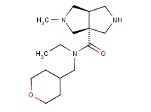 (3aR*,6aR*)-N-ethyl-2-methyl-N-(tetrahydro-2H-pyran-4-ylmethyl)hexahydropyrrolo[3,4-c]pyrrole-3a(1H)-carboxamide