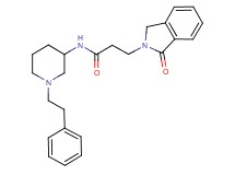 3-(1-oxo-1,3-dihydro-2H-isoindol-2-yl)-N-[1-(2-phenylethyl)-3-piperidinyl]propanamide