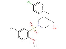 {4-(4-chlorobenzyl)-1-[(2-methoxy-5-methylphenyl)sulfonyl]-4-piperidinyl}methanol