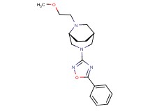 (1R*,5R*)-6-(2-methoxyethyl)-3-(5-phenyl-1,2,4-oxadiazol-3-yl)-3,6-diazabicyclo[3.2.2]nonane