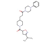 1-(3-{1-[(3-isopropyl-4,5-dihydro-5-isoxazolyl)carbonyl]-4-piperidinyl}propanoyl)-4-phenylpiperazine
