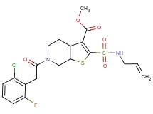 methyl 2-[(allylamino)sulfonyl]-6-[(2-chloro-6-fluorophenyl)acetyl]-4,5,6,7-tetrahydrothieno[2,3-c]pyridine-3-carboxylate