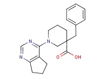 3-benzyl-1-(6,7-dihydro-5H-cyclopenta[d]pyrimidin-4-yl)piperidine-3-carboxylic acid