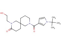 8-[(1-tert-butyl-1H-pyrrol-3-yl)carbonyl]-2-(2-hydroxyethyl)-2,8-diazaspiro[5.5]undecan-3-one
