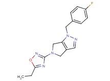 5-(5-ethyl-1,2,4-oxadiazol-3-yl)-1-(4-fluorobenzyl)-1,4,5,6-tetrahydropyrrolo[3,4-c]pyrazole