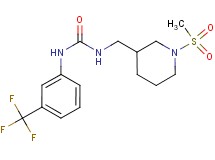 N-{[1-(methylsulfonyl)piperidin-3-yl]methyl}-N'-[3-(trifluoromethyl)phenyl]urea