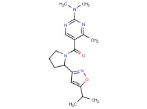 5-{[2-(5-isopropyl-3-isoxazolyl)-1-pyrrolidinyl]carbonyl}-N,N,4-trimethyl-2-pyrimidinamine