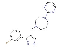 1-{[3-(3-fluorophenyl)-1H-pyrazol-4-yl]methyl}-4-pyrimidin-2-yl-1,4-diazepane