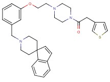 1'-(3-{2-[4-(3-thienylacetyl)-1-piperazinyl]ethoxy}benzyl)spiro[indene-1,4'-piperidine]