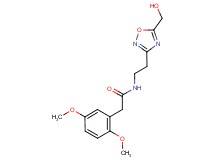 2-(2,5-dimethoxyphenyl)-N-{2-[5-(hydroxymethyl)-1,2,4-oxadiazol-3-yl]ethyl}acetamide
