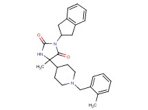 3-(2,3-dihydro-1H-inden-2-yl)-5-methyl-5-[1-(2-methylbenzyl)-4-piperidinyl]-2,4-imidazolidinedione