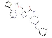 N-(1-benzyl-4-piperidinyl)-5-(methoxymethyl)-1-[4-(2-thienyl)-2-pyrimidinyl]-1H-pyrazole-4-carboxamide