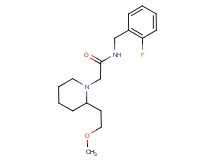 N-(2-fluorobenzyl)-2-[2-(2-methoxyethyl)piperidin-1-yl]acetamide