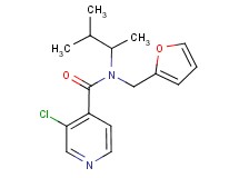 3-chloro-N-(1,2-dimethylpropyl)-N-(2-furylmethyl)isonicotinamide