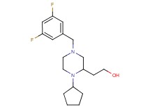 2-[1-cyclopentyl-4-(3,5-difluorobenzyl)-2-piperazinyl]ethanol