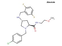 (4R)-1-(4-chlorobenzyl)-4-[(2,5-difluorobenzyl)amino]-N-(2-methoxyethyl)-L-prolinamide