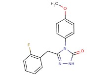 5-(2-fluorobenzyl)-4-(4-methoxyphenyl)-2,4-dihydro-3H-1,2,4-triazol-3-one