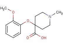 4-(2-methoxyphenoxy)-1-methylpiperidine-4-carboxylic acid