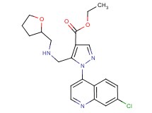 ethyl 1-(7-chloro-4-quinolinyl)-5-{[(tetrahydro-2-furanylmethyl)amino]methyl}-1H-pyrazole-4-carboxylate