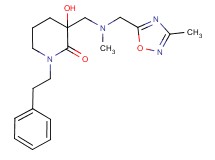 3-hydroxy-3-({methyl[(3-methyl-1,2,4-oxadiazol-5-yl)methyl]amino}methyl)-1-(2-phenylethyl)piperidin-2-one