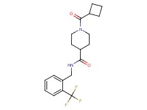 1-(cyclobutylcarbonyl)-N-[2-(trifluoromethyl)benzyl]-4-piperidinecarboxamide