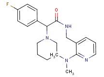N-{[2-(dimethylamino)-3-pyridinyl]methyl}-2-(4-fluorophenyl)-2-(1-piperidinyl)acetamide