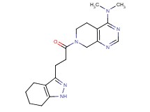 N,N-dimethyl-7-[3-(4,5,6,7-tetrahydro-1H-indazol-3-yl)propanoyl]-5,6,7,8-tetrahydropyrido[3,4-d]pyrimidin-4-amine