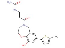 N-{3-[9-hydroxy-7-(5-methyl-2-thienyl)-2,3-dihydro-1,4-benzoxazepin-4(5H)-yl]-3-oxopropyl}urea