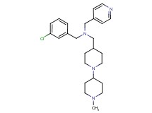(3-chlorobenzyl)[(1'-methyl-1,4'-bipiperidin-4-yl)methyl](4-pyridinylmethyl)amine