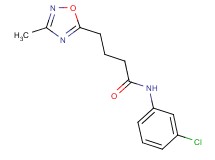 N-(3-chlorophenyl)-4-(3-methyl-1,2,4-oxadiazol-5-yl)butanamide