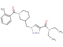 N,N-diethyl-1-{[1-(2-methylbenzoyl)-3-piperidinyl]methyl}-1H-1,2,3-triazole-4-carboxamide